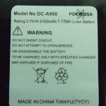 Lytro battery details: Battery usage time, specifications and efficiency (photo: FCC)