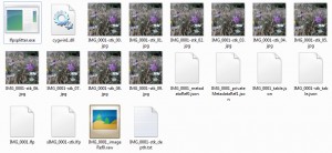 lfptools Ausgabe: Bildstapel, RAW-Datei, Metadaten und Depth Lookup Tabellen