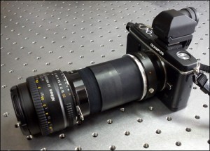 CAFADIS LightField Lens Prototype used with an Olympus E-P1 camera