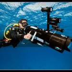 Der CAFADIS Prototyp wurde in Verbindung mit einem Unterwasser-Gehäuse getestet und ermöglichte die ersten Unterwasser-3D LichtFeld Aufnahmen der Welt (Foto: Jacques Mezger)