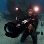 Der CAFADIS Prototyp wurde in Verbindung mit einem Unterwasser-Gehäuse getestet und ermöglichte die ersten Unterwasser-3D LichtFeld Aufnahmen der Welt (Foto: Vincent Kneefel)