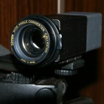 Lytro Kamera mit Tiffen 0.65x Weitwinkel-Linse (37 mm) (Foto: Peter Lee)