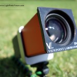 Lytro LightField camera with attached Viewpoint Laboratories filter adapter