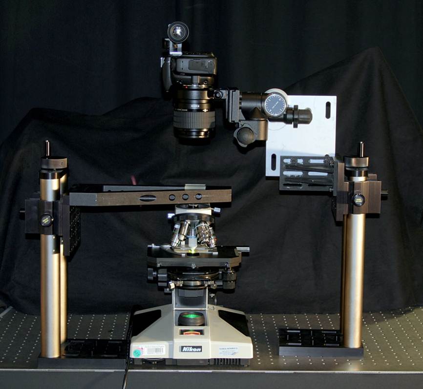 The Stanford LightField Microscope Prototype (Photo: Levoy et al. 2006)