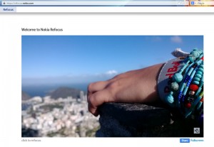 Screenshot: Nokia refocus viewer