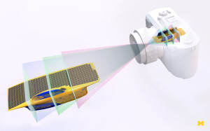 Neue Lichtfeld-Technologie mit Transparenten Sensor-Schichten statt Mikrolinsen (Bild: Stephen Alvey/Michigan Engineering)