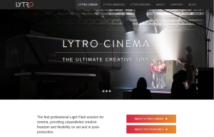 Lytro Cinema: Official Product Information (Website Screenshot, 26.03.2017)