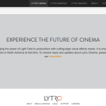 Lytro Cinema: Official Product Information (Website Screenshot, 26.03.2017)