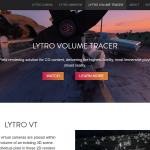 Lytro Volume Tracer - Official Product Information (Website Screenshot, 27.03.2018)