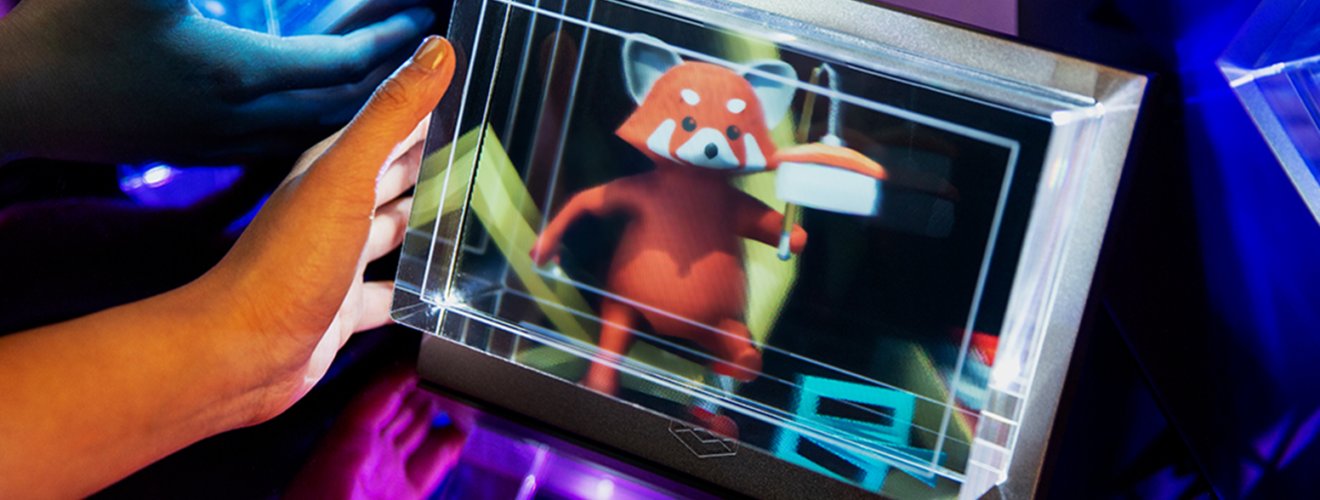 The Looking Glass: Light Field Display, Conference Talk, and Vimeo Hologram Streaming